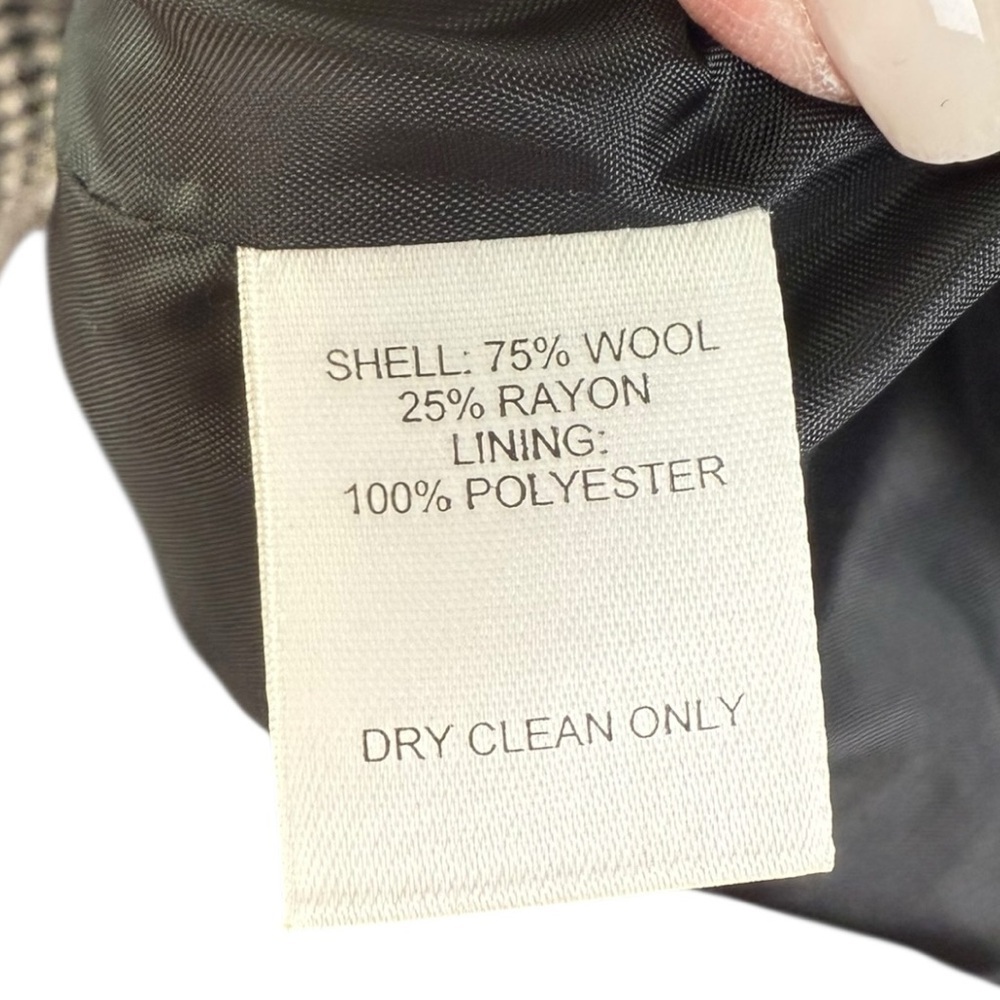 Talbots Classic Black and White Houndstooth Blazer - Picture 4 of 7